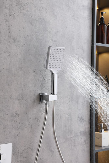 Elegant Furniture & Lighting - Petar Complete Shower and Tub Faucet with Rough-in Valve in Chrome - FAS-9004PCH veiw 5