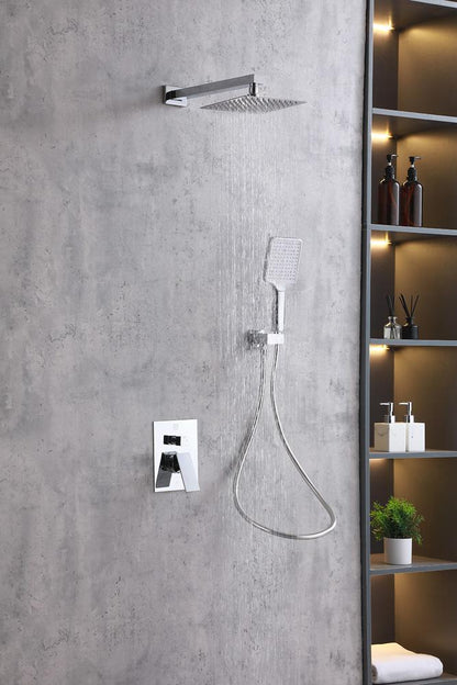 Elegant Furniture & Lighting - Petar Complete Shower Faucet System with Rough-in Valve in Chrome - FAS-9003PCH veiw 3