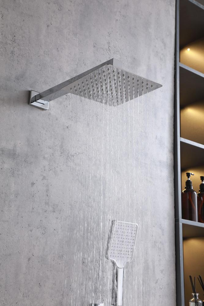 Elegant Furniture & Lighting - Petar Complete Shower Faucet System with Rough-in Valve in Chrome - FAS-9003PCH veiw 4