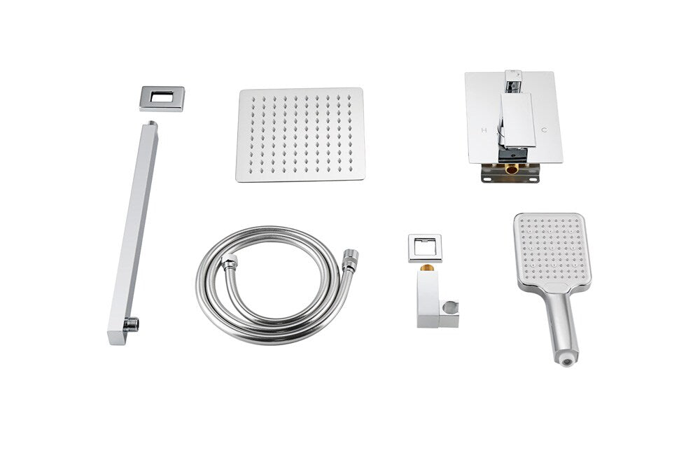 Elegant Furniture & Lighting - Petar Complete Shower Faucet System with Rough-in Valve in Chrome - FAS-9003PCH veiw 7