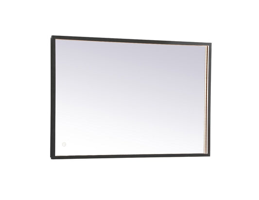 Elegant Furniture & Lighting - Pier 24x36 inch LED mirror with adjustable color temperature 3000K/4200K/6400K in black - MRE62436BK veiw 1