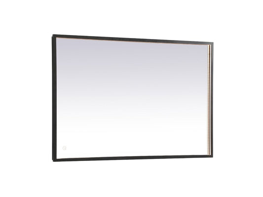 Elegant Furniture & Lighting - Pier 27x40 inch LED mirror with adjustable color temperature 3000K/4200K/6400K in black - MRE62740BK veiw 1
