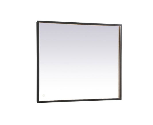Elegant Furniture & Lighting - Pier 30x36 inch LED mirror with adjustable color temperature 3000K/4200K/6400K in black - MRE63036BK veiw 1