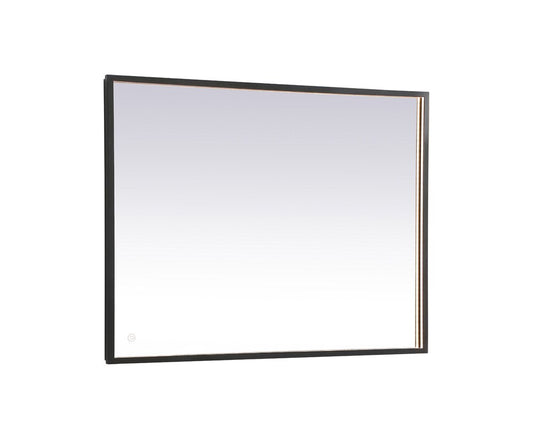 Elegant Furniture & Lighting - Pier 30x40 inch LED mirror with adjustable color temperature 3000K/4200K/6400K in black - MRE63040BK veiw 1