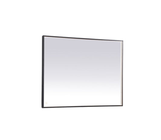 Elegant Furniture & Lighting - Pier 36x48 inch LED mirror with adjustable color temperature 3000K/4200K/6400K in black - MRE63648BK veiw 1