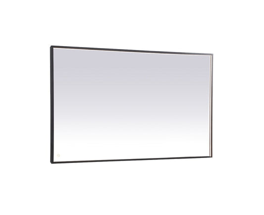 Elegant Furniture & Lighting - Pier 36x60 inch LED mirror with adjustable color temperature 3000K/4200K/6400K in black - MRE63660BK veiw 1