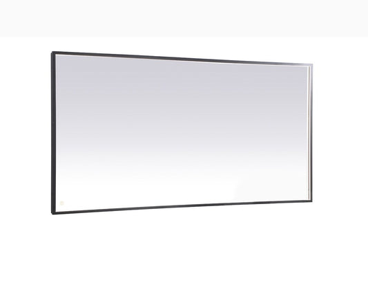Elegant Furniture & Lighting - Pier 36x72 inch LED mirror with adjustable color temperature 3000K/4200K/6400K in black - MRE63672BK veiw 1
