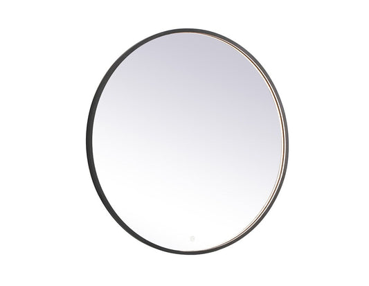 Elegant Furniture & Lighting - Pier 42 inch LED mirror with adjustable color temperature 3000K/4200K/6400K in black - MRE6042BK veiw 1