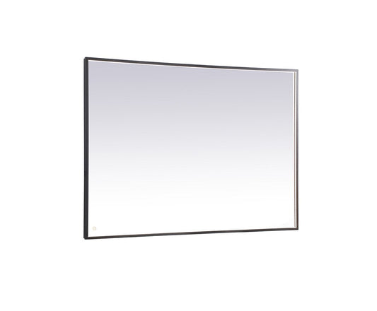 Elegant Furniture & Lighting - Pier 42x60 inch LED mirror with adjustable color temperature 3000K/4200K/6400K in black - MRE64260BK veiw 1