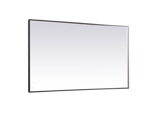 Elegant Furniture & Lighting - Pier 42x72 inch LED mirror with adjustable color temperature 3000K/4200K/6400K in black - MRE64272BK veiw 1