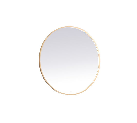 Elegant Furniture & Lighting - Pier 48 inch LED mirror with adjustable color temperature 3000K/4200K/6400K in brass - MRE6048BR veiw 1