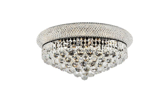 Elegant Furniture & Lighting - Primo 20 inch black flush mount - V1800F20BK/RC veiw 1