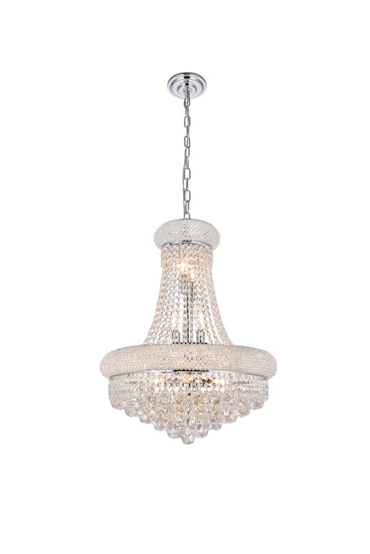 Elegant Furniture & Lighting - Primo 14 light Chrome Chandelier Clear Royal Cut Crystal - V1800D20C/RC veiw 1