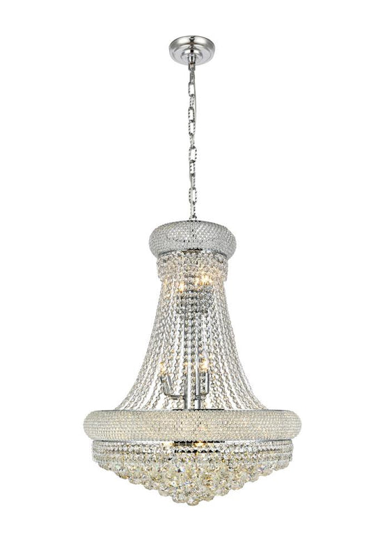 Elegant Furniture & Lighting - Primo 14 light Chrome Chandelier Clear Royal Cut Crystal - V1800D24C/RC veiw 1