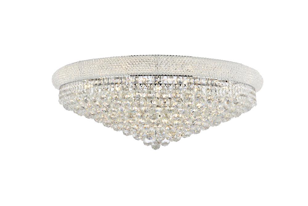 Elegant Furniture & Lighting - Primo 20 light Chrome Flush Mount Clear Royal Cut Crystal - V1800F36C/RC veiw 1