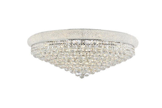 Elegant Furniture & Lighting - Primo 20 light Chrome Flush Mount Clear Royal Cut Crystal - V1800F36C/RC veiw 1