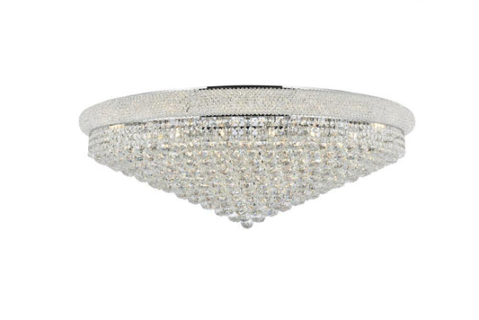Elegant Furniture & Lighting - Primo 30 light Chrome Flush Mount Clear Royal Cut Crystal - V1800F42C/RC veiw 1