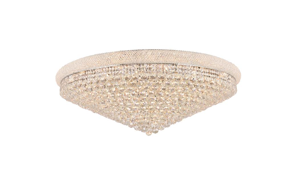 Elegant Furniture & Lighting - Primo 33 light Chrome Flush Mount Clear Royal Cut Crystal - V1800F48C/RC veiw 1