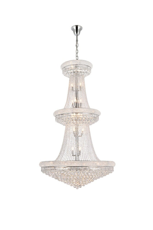 Elegant Furniture & Lighting - Primo 38 light Chrome Chandelier Clear Royal Cut Crystal - V1800G42C/RC veiw 1
