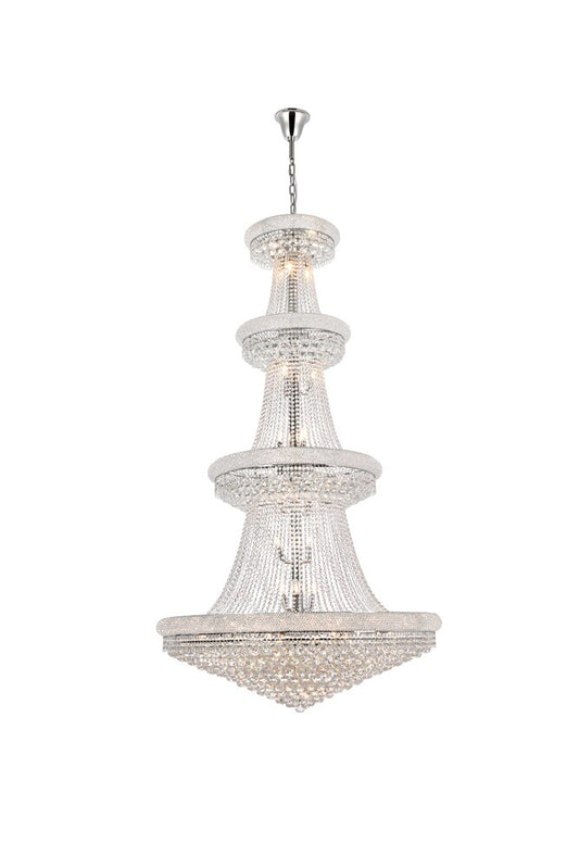 Elegant Furniture & Lighting - Primo 42 light Chrome Chandelier Clear Royal Cut Crystal - V1800G48C/RC veiw 1