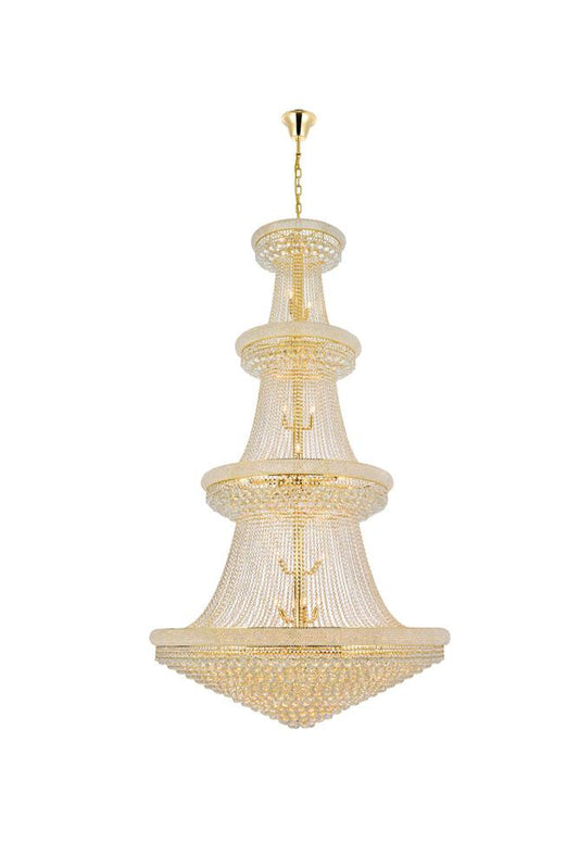 Elegant Furniture & Lighting - Primo 48 light Gold Chandelier Clear Royal Cut Crystal - V1800G54G/RC veiw 1