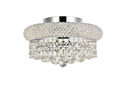 Elegant Furniture & Lighting - Primo 4 light Chrome Flush Mount Clear Royal Cut Crystal - V1800F12C/RC veiw 1