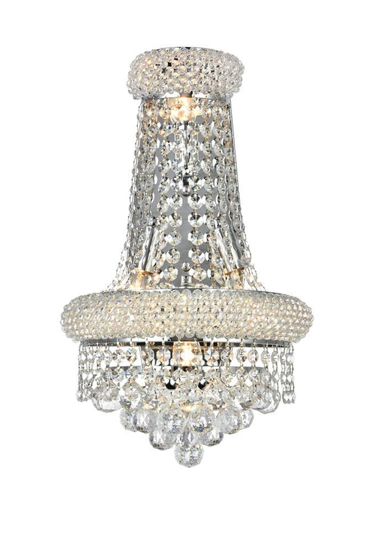 Elegant Furniture & Lighting - Primo 4 light Chrome Wall Sconce Clear Royal Cut Crystal - V1800W12SC/RC veiw 1