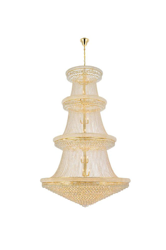 Elegant Furniture & Lighting - Primo 56 light Gold Chandelier Clear Royal Cut Crystal - V1800G62G/RC veiw 1