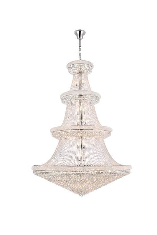 Elegant Furniture & Lighting - Primo 66 light Chrome Chandelier Clear Royal Cut Crystal - V1800G72C/RC veiw 1