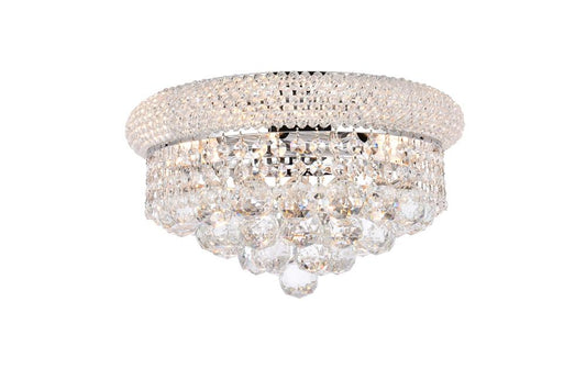 Elegant Furniture & Lighting - Primo 6 light Chrome Flush Mount Clear Royal Cut Crystal - V1800F14C/RC veiw 1