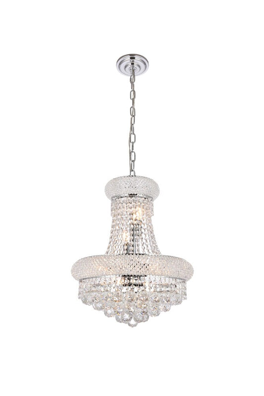 Elegant Furniture & Lighting - Primo 8 light Chrome Pendant Clear Royal Cut Crystal - V1800D16C/RC veiw 1