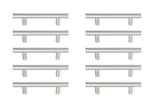 Elegant Furniture & Lighting - Quinn 3in Center to Center Brushed Nickel Bar Pull Multipack (set of 10) - PL400-3-NK-10PK veiw 1