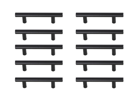 Elegant Furniture & Lighting - Quinn 3in Center to Center Matte Black Bar Pull Multipack (set of 10) - PL400-3-MB-10PK veiw 1