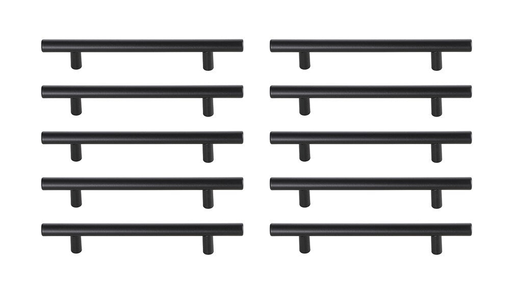 Elegant Furniture & Lighting - Quinn 5in Center to Center Matte Black Bar Pull Multipack (set of 10) - PL400-5-MB-10PK veiw 1