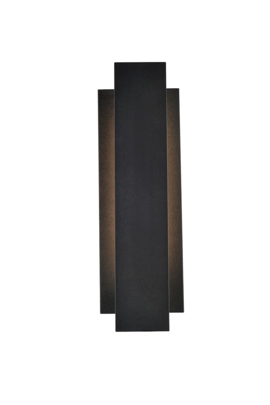 Elegant Furniture & Lighting - Raine Integrated LED wall sconce in black - LDOD4005BK veiw 1