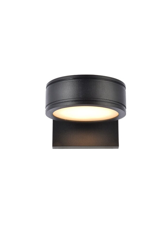 Elegant Furniture & Lighting - Raine Integrated LED wall sconce in black - LDOD4018BK veiw 1