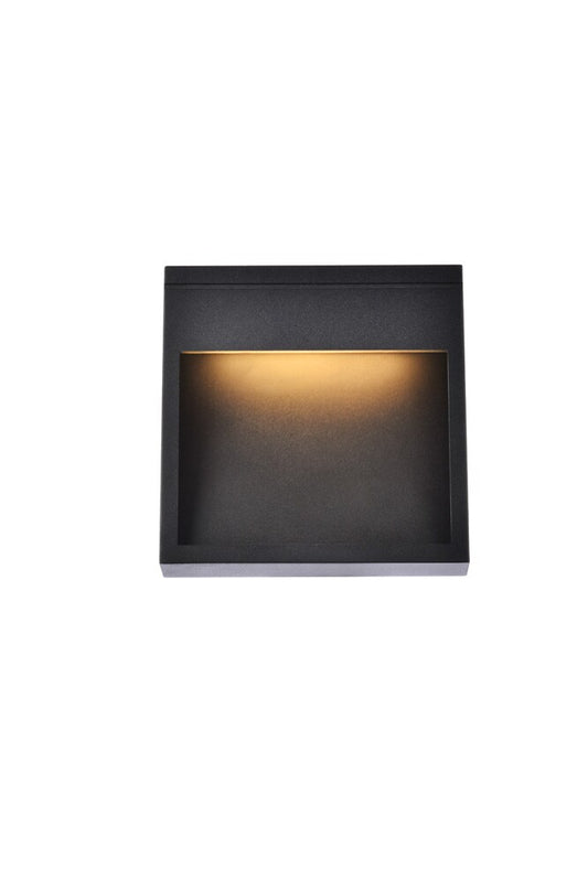 Elegant Furniture & Lighting - Raine Integrated LED wall sconce in black - LDOD4019BK veiw 1