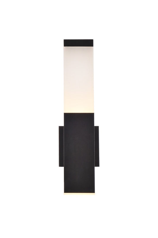 Elegant Furniture & Lighting - Raine Integrated LED wall sconce in black - LDOD4021BK veiw 1