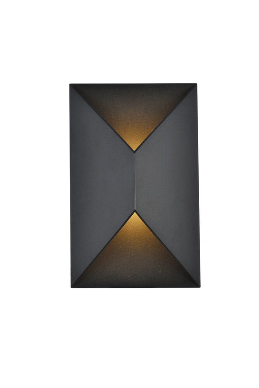 Elegant Furniture & Lighting - Raine Integrated LED wall sconce in black - LDOD4022BK veiw 1