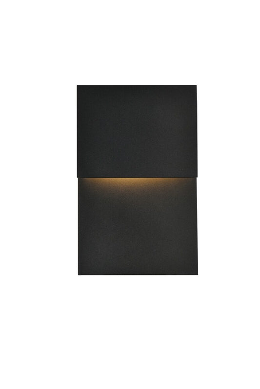 Elegant Furniture & Lighting - Raine Integrated LED wall sconce in black - LDOD4029BK veiw 1