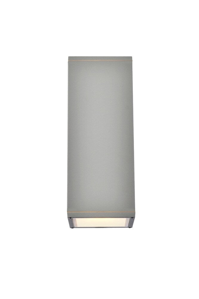Elegant Furniture & Lighting - Raine Outdoor Wall in Silver - LDOD4042S veiw 1