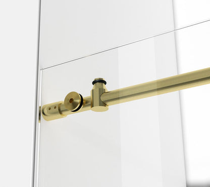 Elegant Furniture & Lighting - Raleigh Frameless shower door 48 x 76 Brushed Gold - SD101-4876BGD veiw 7