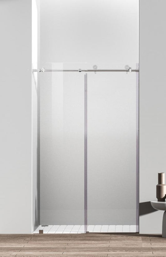 Elegant Furniture & Lighting - Raleigh Frameless shower door 48 x 76 Polished Chrome - SD101-4876PCH veiw 1
