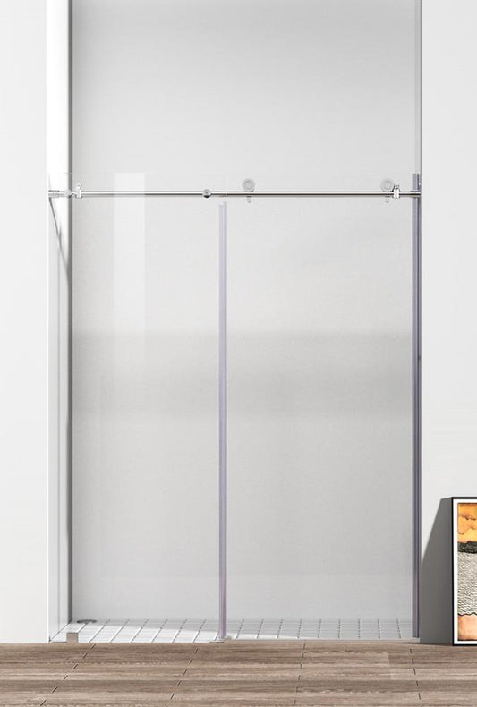 Elegant Furniture & Lighting - Raleigh Frameless shower door 60 x 76 Polished Chrome - SD101-6076PCH veiw 1