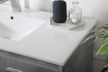 Elegant Furniture & Lighting - Rasina 40 inch Single Bathroom Floating Vanity in Concrete Grey - VF44040CG veiw 5
