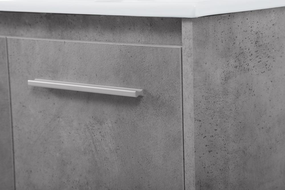 Elegant Furniture & Lighting - Rasina 40 inch Single Bathroom Floating Vanity in Concrete Grey - VF44040CG veiw 6