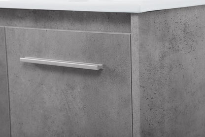 Elegant Furniture & Lighting - Rasina 40 inch Single Bathroom Floating Vanity in Concrete Grey - VF44040CG veiw 6