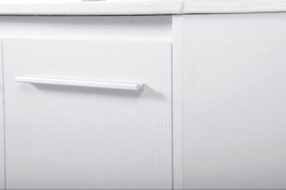 Elegant Furniture & Lighting - Rasina 40 inch Single Bathroom Floating Vanity in White - VF44040WH veiw 6