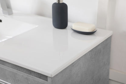 Elegant Furniture & Lighting - Rasina 48 inch Single Bathroom Floating Vanity in Concrete Grey - VF44048CG veiw 5