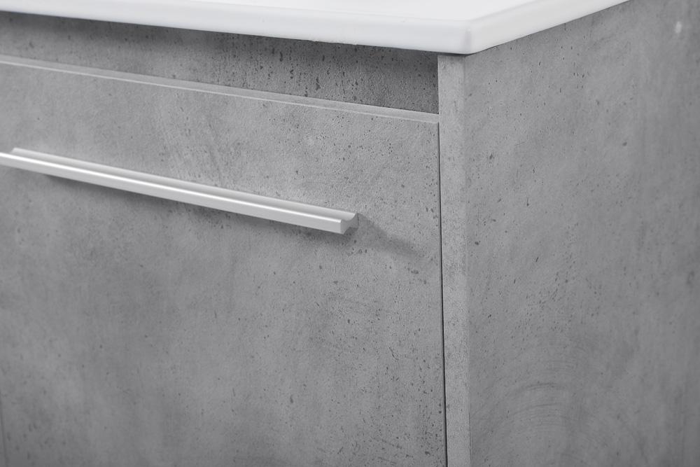Elegant Furniture & Lighting - Rasina 48 inch Single Bathroom Floating Vanity in Concrete Grey - VF44048CG veiw 6